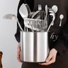 OKT Kitchen Utensil Holder,7.2″Large Stainless Steel Utensil Crock with Non
