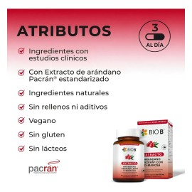 Bio B 60 Cápsulas Extracto De Arándano Con D-manosa Sabor N/A