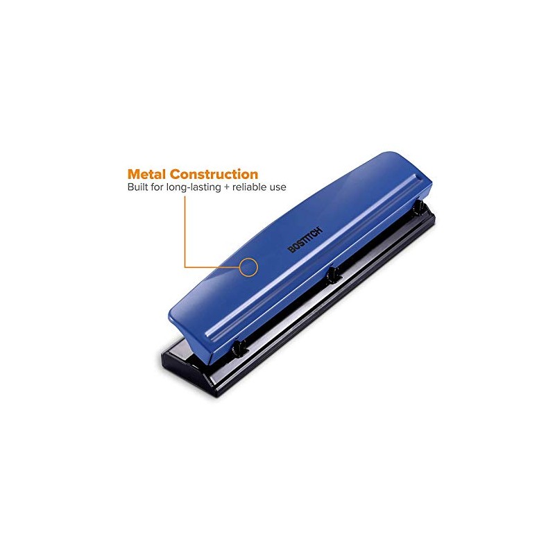 BOSTITCH Perforadora azul con 3 agujeros K T-HP12-BLUE