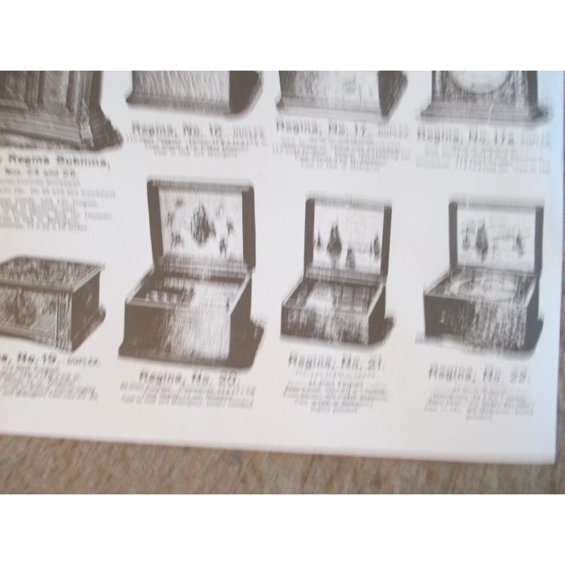Regina Music Box Broadside Repro 17" x 22" 17 Styles