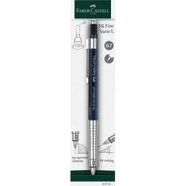 Faber-Castell TK-Fine Vario L 135742 Mechanical Pencil 0.7 mm Indigo Lead Pencil with Soft/Hard Mechanism