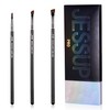 Jessup Angled Eyeliner Brush Set, 3-Piece Pro Precision Eyeliner Brush,