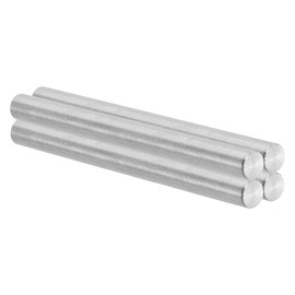 PATIKIL 8mm x 100mm Dowel Pin Stainless Steel, 4 Pcs 304 Stainless Steel Pegs Shelf Pins Rod Support Metal Fasten Elements for Shelves Furniture Fixing Component, Silver