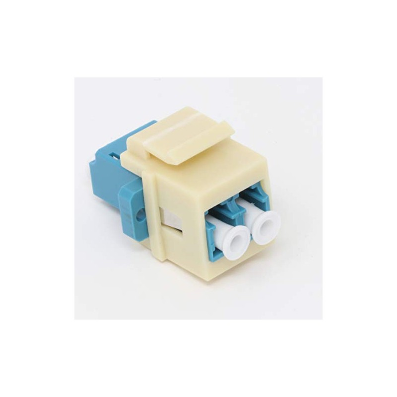 RiteAV Fiber Optic Keystone Coupler Jack LC Duplex Singlemode -