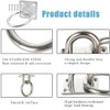 Shengsenfu Weaver Leather Tie Ring Plate, Zinc Plated Wall Mount