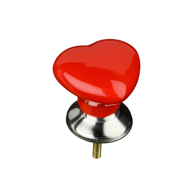 Premier Housewares 2490001 Heart Shape Drawer Knobs - Set of