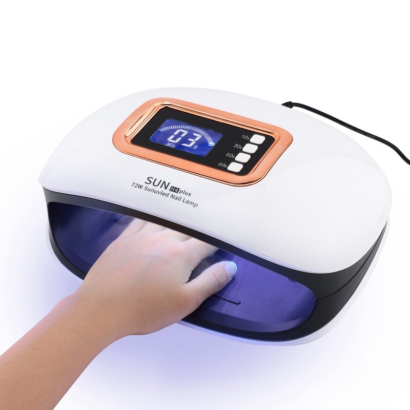 72W Powerful UV LED Nail Lamp for Curing Nail Gels