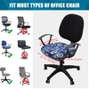 Smiry Printed Office Computer Chair Seat Covers, Stretch Fit Universal