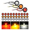Nilight 30 PCS 3/4 Inch Round Clearance Light LED Front