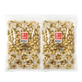 Lightly Salted Pistachio with Shell 24.7 oz (700 g) (12.7 oz (350 g) x 2 Bags), Direct Heat Roasting, Domestic Processing, 2 Bags