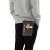 Mustache YVQ-5962 2-Way Mini Shoulder Pouch, Scissor Bag, Crossbody, navy