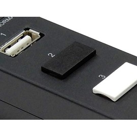 Techno Banes USBACCK-B0 USB Connector Cap for USB-A Type (Black) No Knob Wide Brim Type 6 Pieces
