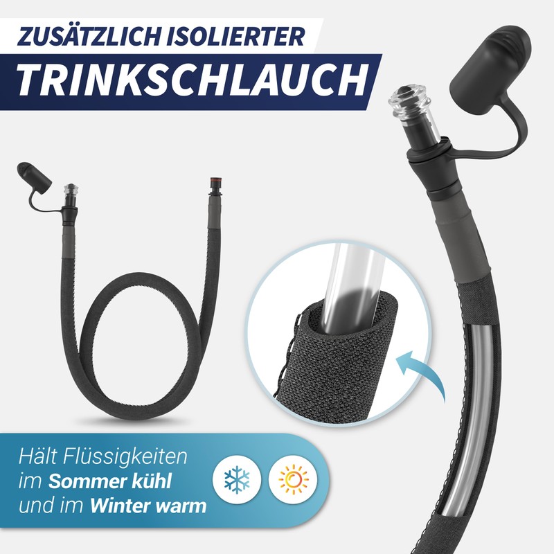 SASMO® Hydration Bladder 3 L with Insulated Drinking Tube