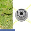 eMagTech Trimmer Head Replacement Silver Aluminum Universal Brushcutter Lawn Mower