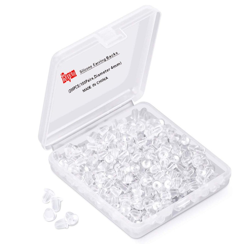 Silicone Earring Backs Earring Backings Soft Clear Ear Safety Back