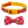 Azuza Bowtie Collar para perro, piña, Pineapple, M (Neck:14'' -