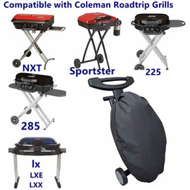 ZBXFCSH Heavy Duty Grill Cover Fits for Coleman Roadtrip LX/LXX/ LXE/285 and Smoke Hollow 205 Grills, All Weather
