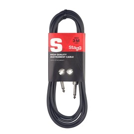 Stagg 20ft. S-Series, phone-plug/phone-plug, standard Instrument cable