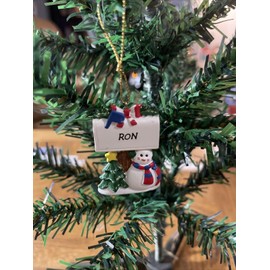 Unbranded Kurt Adler Snowman Christmas Tree Name Ornament Ron