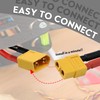Ledvillage 2pcs XT60 XT-60 Serial Series Connector Male Female 12AWG