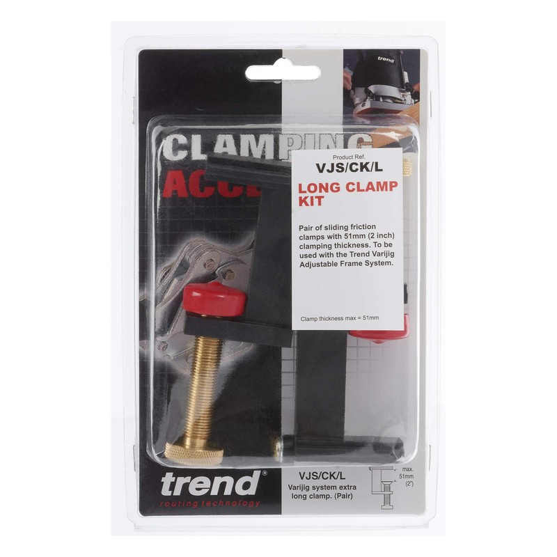 Trend VJS/CK/L Varijig System Ex Long clamp (Pair)