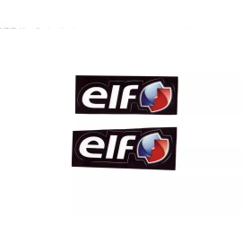 Vintage Sticker Set Of 2 ELF Lubricants Vinyl Motorcycle Superbike MotoGP F1
