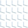 20 PCS Metal Corner Braces – Galvanized Steel L-Shaped Angle