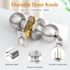 Probrico (4 Pack Keyed Alike Entry Door Knobs Combo Pack,