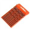 10Pcs Cobalt Drill Bits Set Twisted High Speed Steel 3/16In