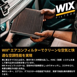 WIX Filters [Air Conditioner Filters] WIX CABIN AIR FILTERS Representative Compatible Models: Alto Lapin, Jimny, Moko, Carol, Scrum Truck, Typical Compatible Models: HE21 / JB23 / MG21 / HB12, 22, 23