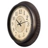 LaCrosse 404-2635 Analog Wall Clock, 14", Rustic Brown