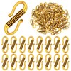 50 Pieces S Hook Ring Toggle Clasps Tibetan Necklace End