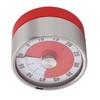 Mechanical Countdown Timer 60 Minute Magnetic Stainless Steel Visual Kitchen