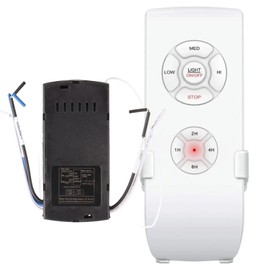 Hztyyier Universal Smart Ceiling Fan Remote Control Kit 3 Gear Fan Speed Separate Control Button Beep Easy to Install with Compatible Range for Hunter Harbor Breeze