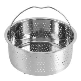 Cesta de Vapor para Olla Instantánea, Cesta de Vapor de Verduras Antiadherente con Asa, Inserto de Cesta de Vapor de Acero Inoxidable para Ollas, Inserción de Olla Arrocera para