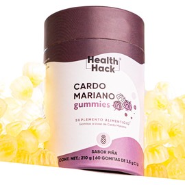 Cardo Mariano 60 Gomitas para Adulto Milk Thystle Sin Azúcar Health Hack