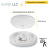 Sweet White LED Ceiling Light with Motion Detector 360 °
