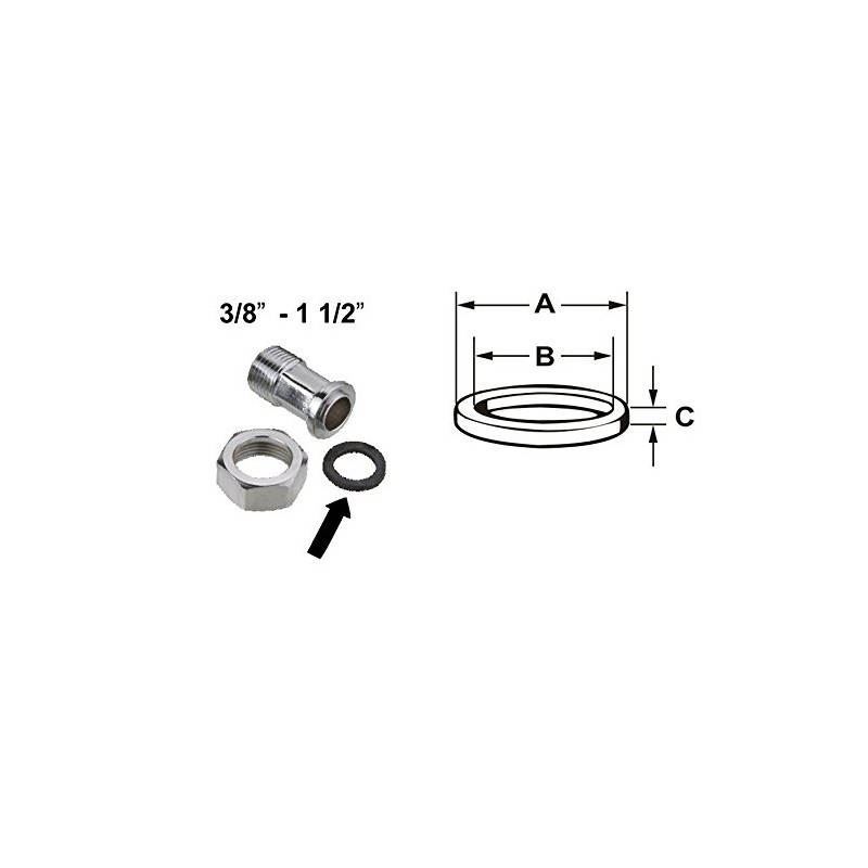 CORNAT TEC380350 HD-Gasket for Waste Coupling 42x55x2