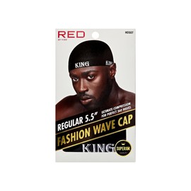 Red by Kiss Fashion Wave Cap, Ultra-Stretch Fit, Durable Elastic Band, All Day Hair Compression, Perfect Layering with Durag