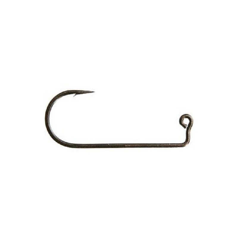 Jig Hook, 90º, 2X Strong, Forged, Eyed - Black Nickel
