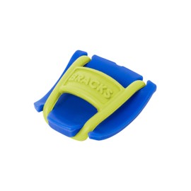 Shoe lace lock clip, innovative for all shoes, easy and effective, 1 pair, Bracks, blue-lime