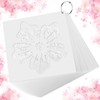60 Pcs 6x6 Inch Flower Stencils for Painting on Wood