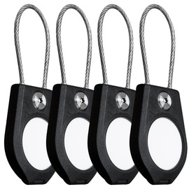 TagVault™ AirTag Security Cable (4 Pack) - The Secure AirTag Wire Cable Holder | Machined Torx Screw, Waterproof, Compact | Great for Luggage, Keys, Backpacks & More | Elevation Lab