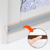 Window Weatherstrip Draft Blocker & Gap Sealer Grey 4ea