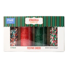 PME Christmas Sprinkle Set of 4 - Festive Cheer (14oz)