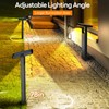 Solar Pathway Lights Outdoor 6 Pack, 360° Adjustable Panel, Multicolor