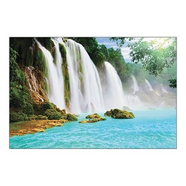 Fun Express - Waterfall Scene Backdrop Banner - Party Decor - Wall Decor - Preprinted Backdrops - 3 Pieces