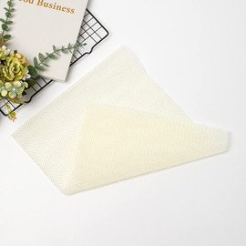 3 Pieces African Bath Sponges, Foldable African Exfoliating Nets, Nylon Net Towels, Body Sponge Back Scrubber Skin Smoother, Body Bathing Cleaning Tools Great For Women Men Daily Use (White)