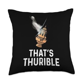 Thurible Traditional Latin Mass Catholic Throw Pillow