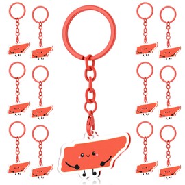 Equsion 20 Pcs Tennessee Volunteers Keychains Back To School Tennessee Gifts Orange Souvenir College Gifts for Sports Lovers